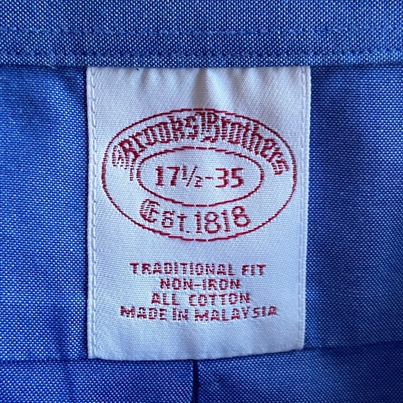 Brooks Brothers Blue Button Down Shirt - Picture 3 of 7